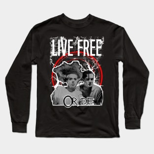 Bride of Frankenstein / Live Free or Die Long Sleeve T-Shirt